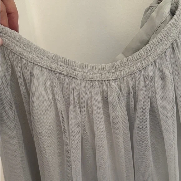 Elegant Gray Women's Tulle Skirt - Picture 7 of 7